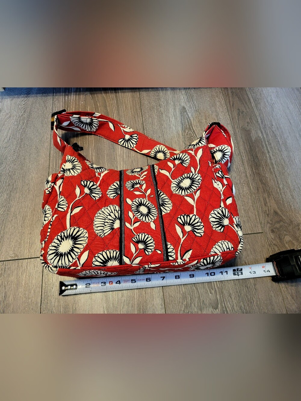 Vera Bradley Quilted Floral Crossbody Bag in Red - Picture 6 of 6